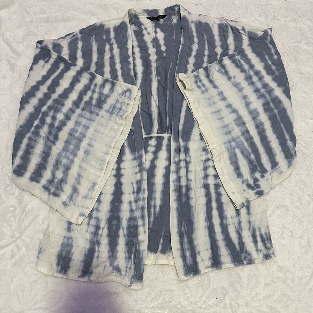 STYLE ENVY blue tie dye overcoat. Size L/XL